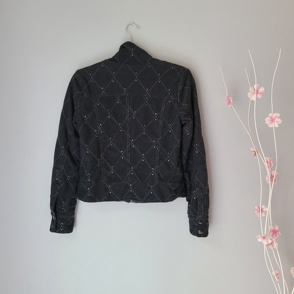 FREE PEOPLE Studded Moto Diamond Quilted Jacket - Picture 4 of 10